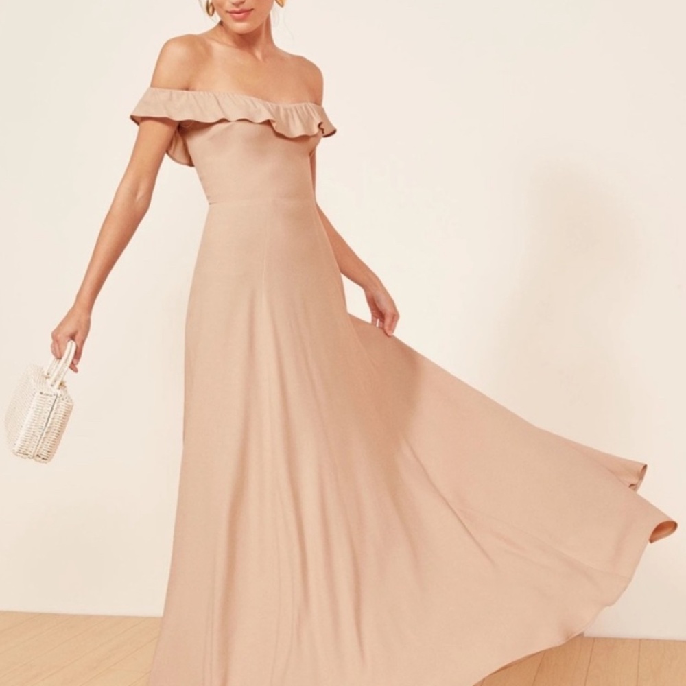 Reformation Verbena Dress Blush Size 8 NWT
